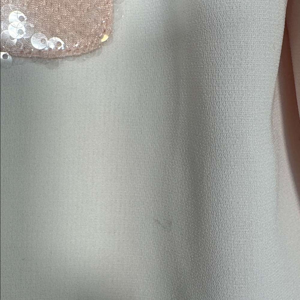 NWT Cinq a Sept Rina Sequin Trim Crop Jacket In Pearl/ Travertine - 10 - Picture 6 of 7
